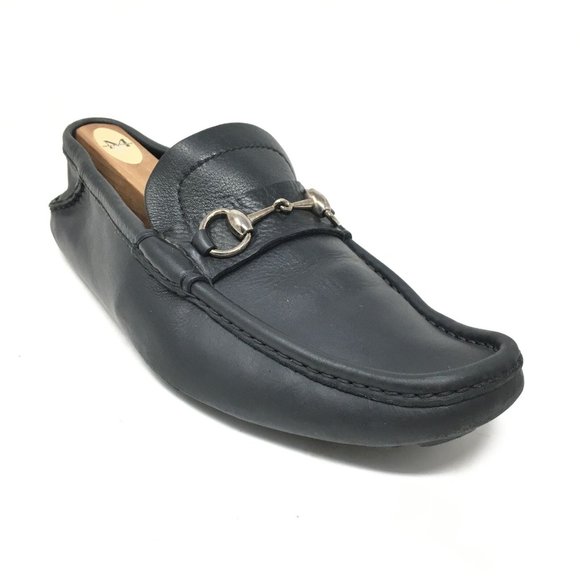 Men\'s Gucci Horsebit Slip On Moccasins Loafers Shoes Size 8.5 UK/9 US Black main image 5